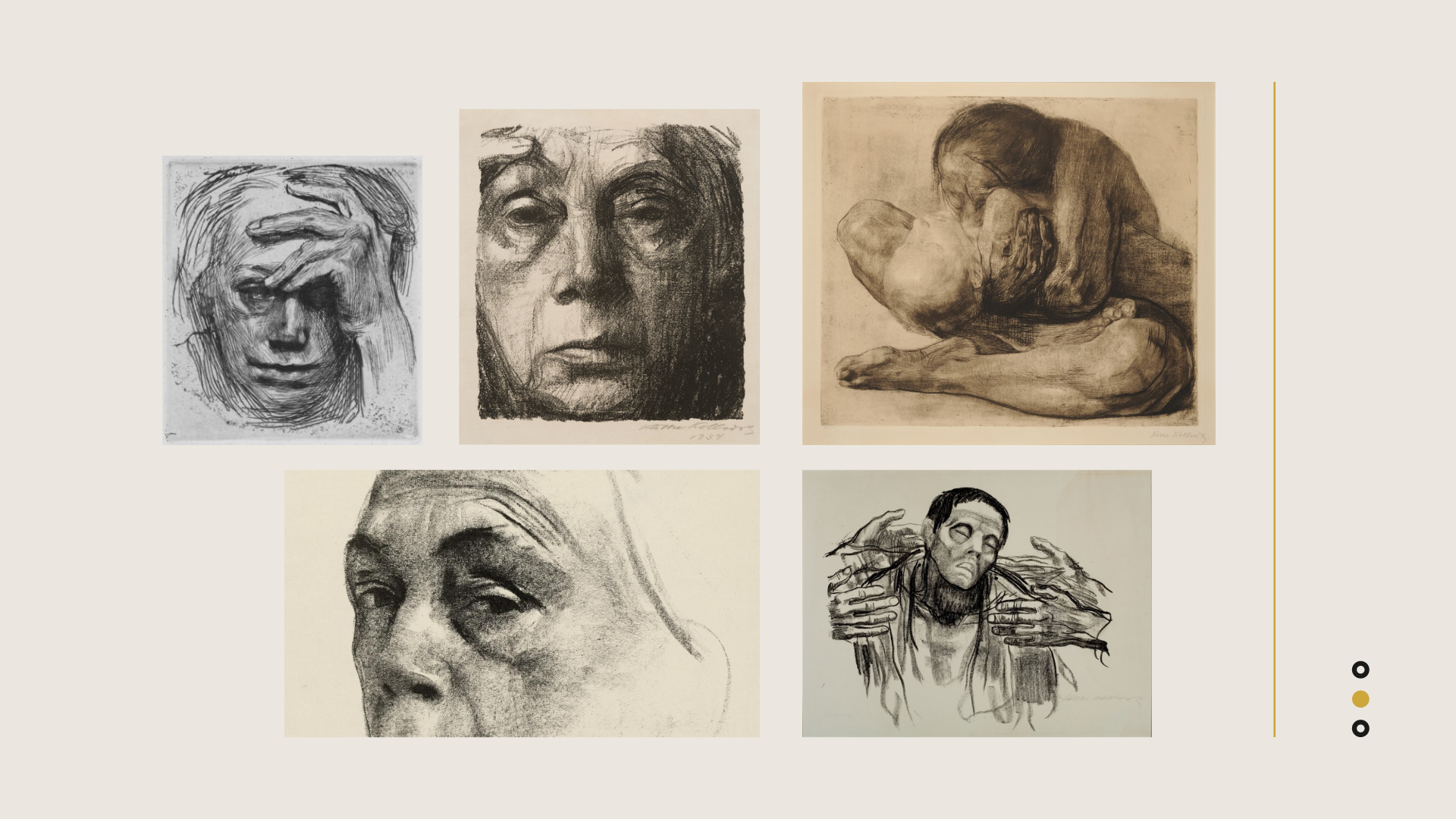 Kathe Kollwitz Self-Portait Recreation