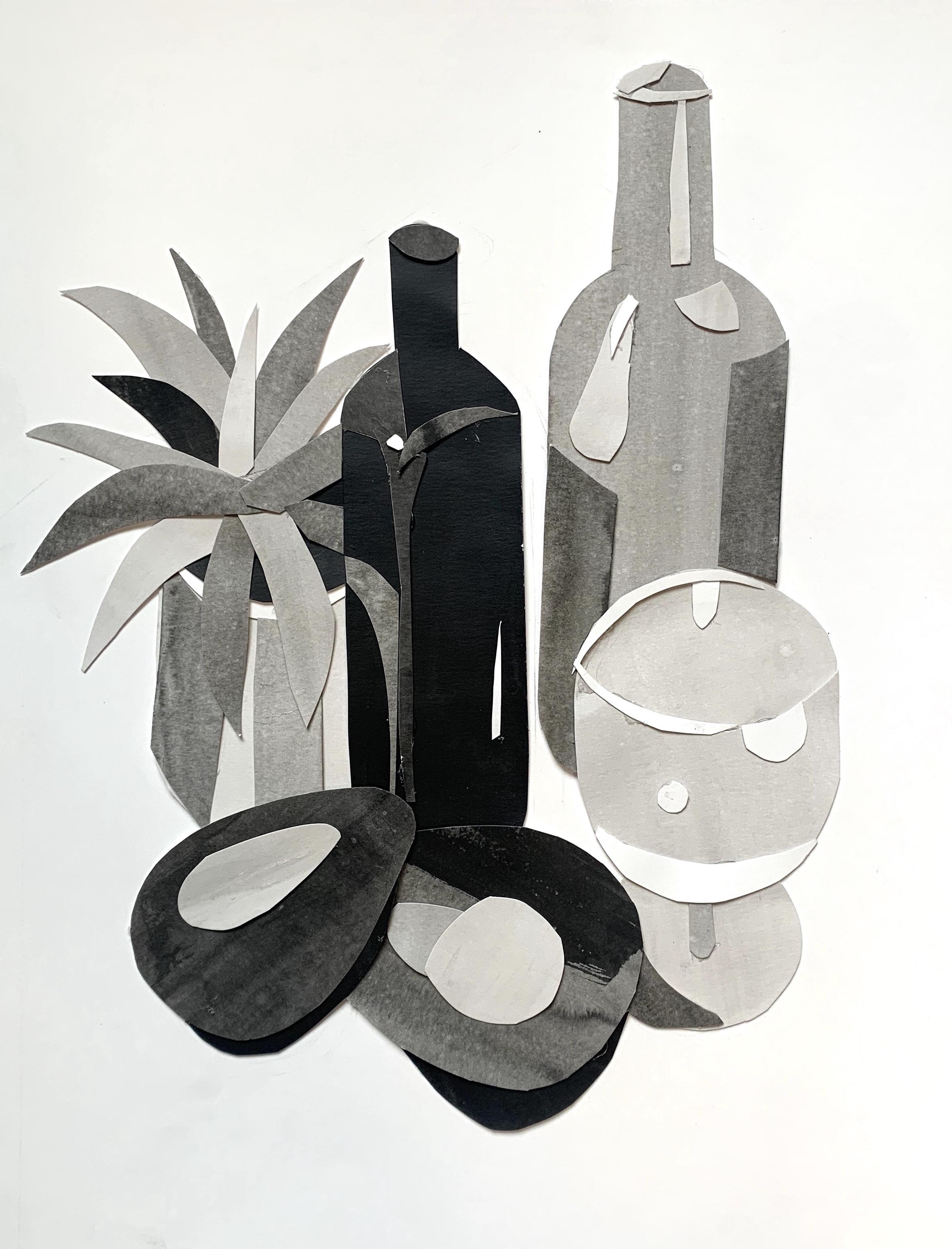 Ink Wash Collage