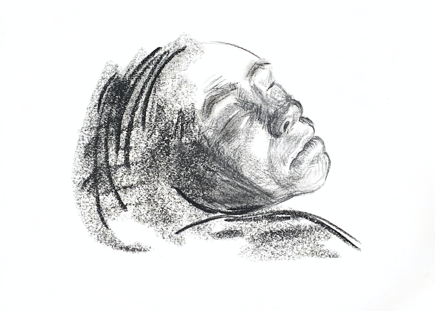 Kathe Kollwitz Self-Portait Recreation